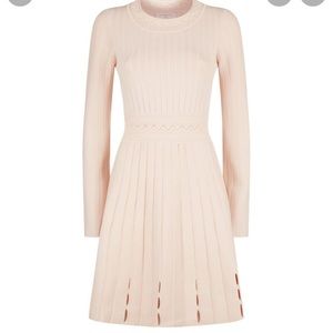 Blush pink Sandro bandage dress lightly worn